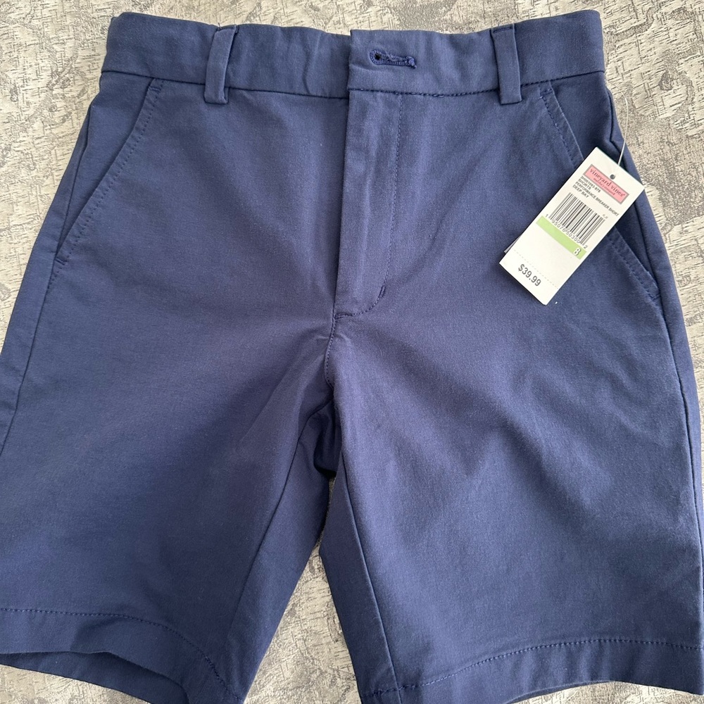 Boys size 8 vineyard vines shorts navy new with tags